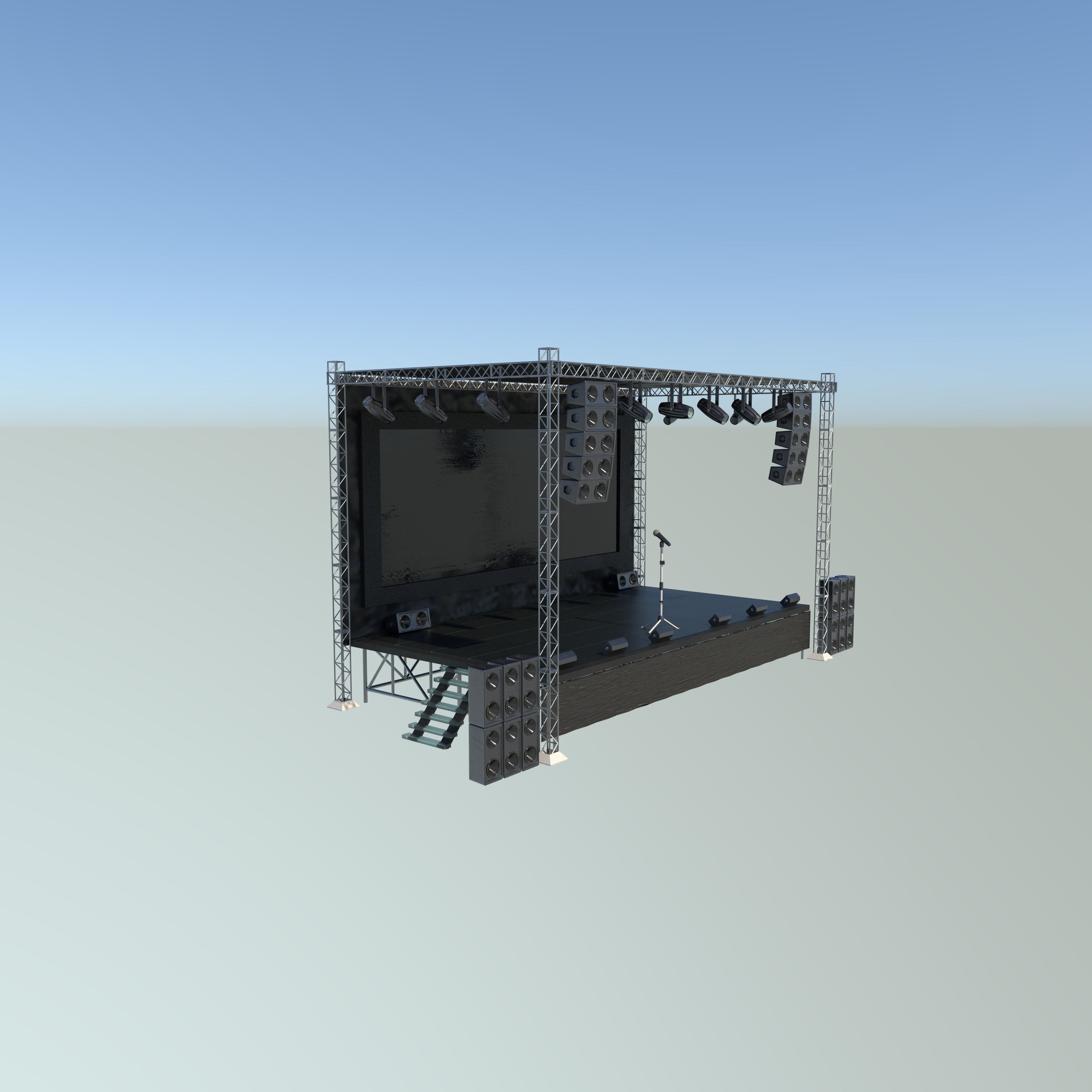 stage 3D model animated | CGTrader