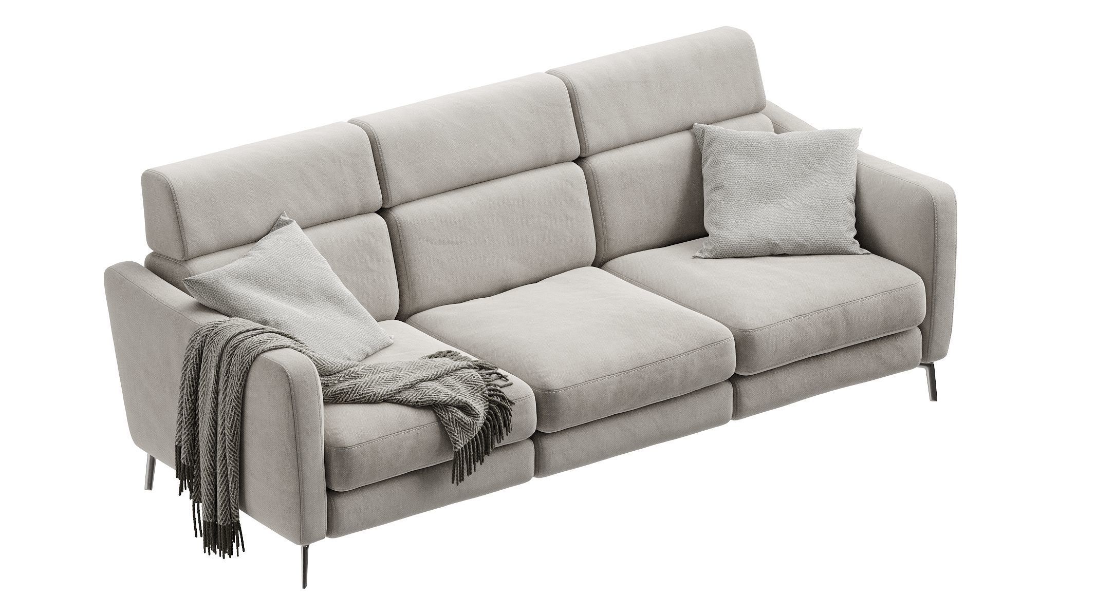 Natuzzi Greg C200 Sofa 3D model_1