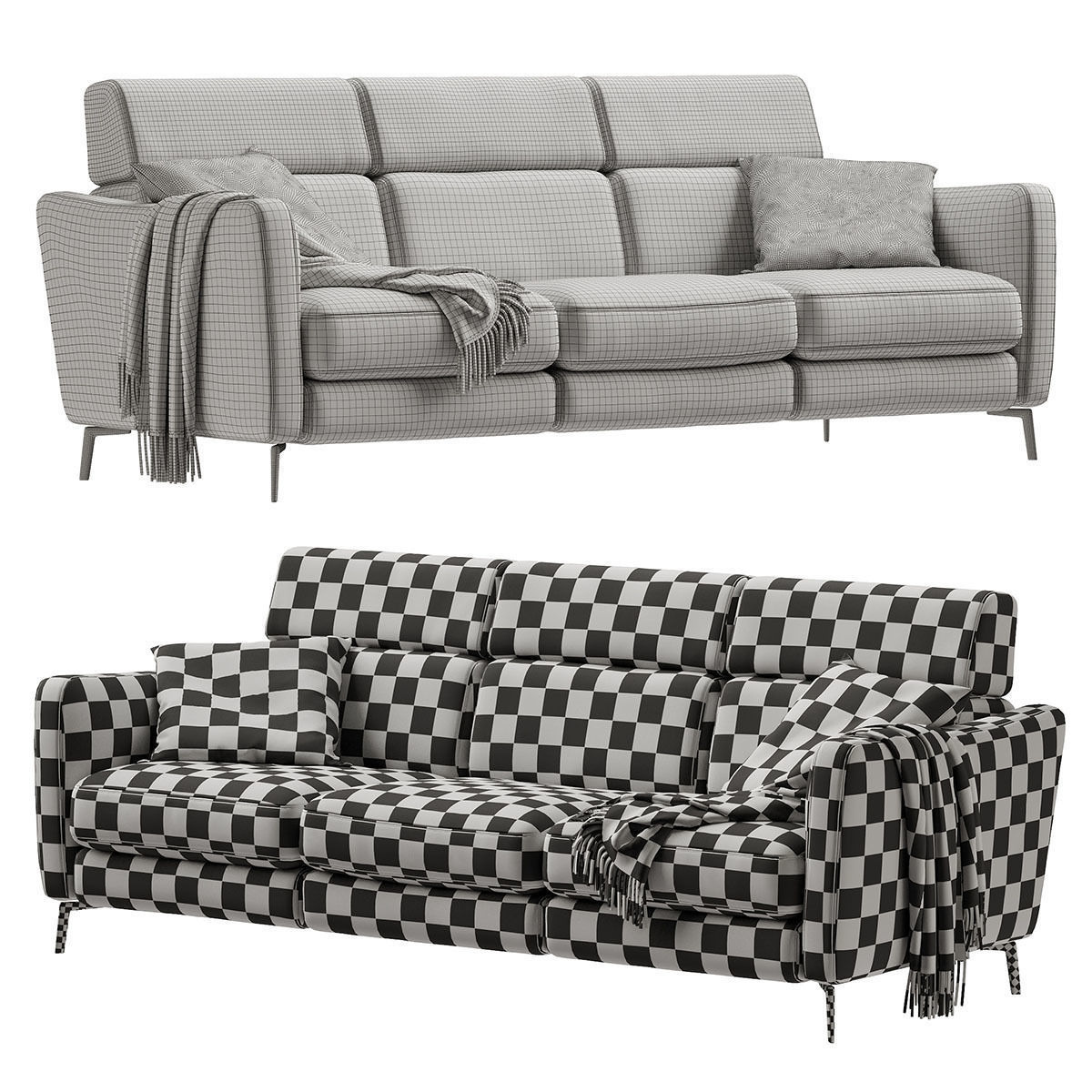 Natuzzi Greg C200 Sofa 3D model_18