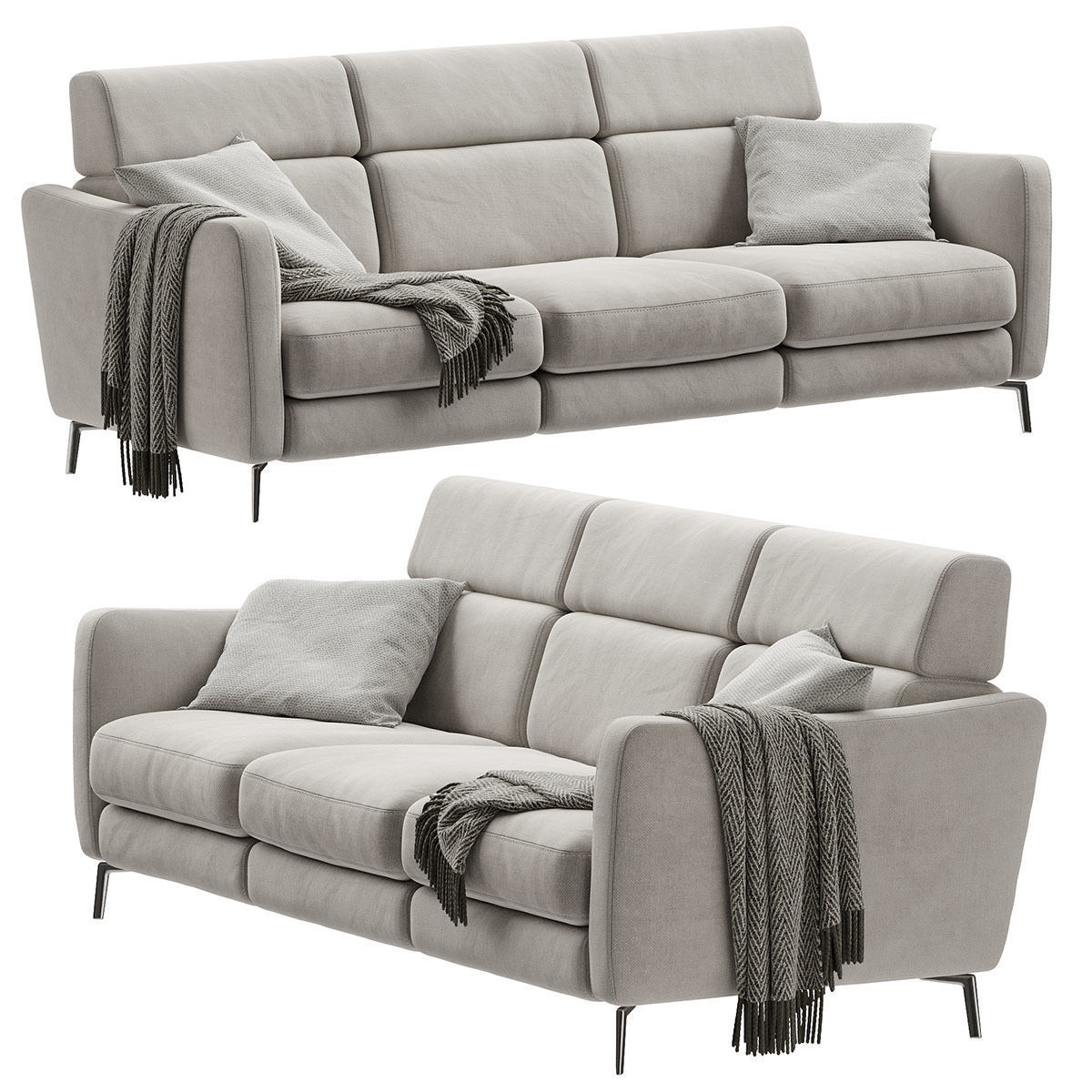 Natuzzi Greg C200 Sofa 3D model_14