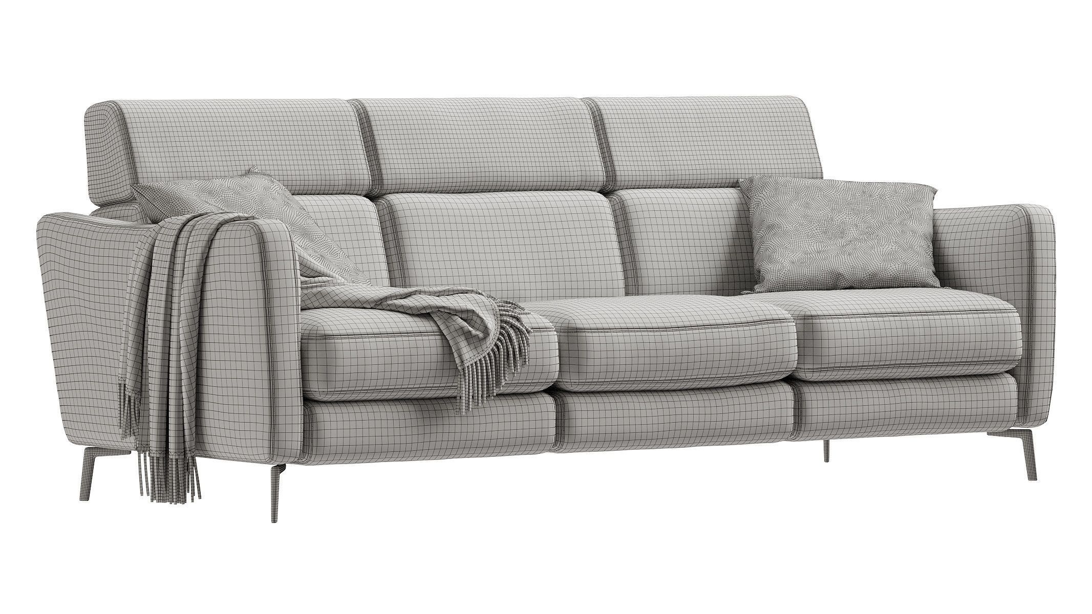 Natuzzi Greg C200 Sofa 3D model_12