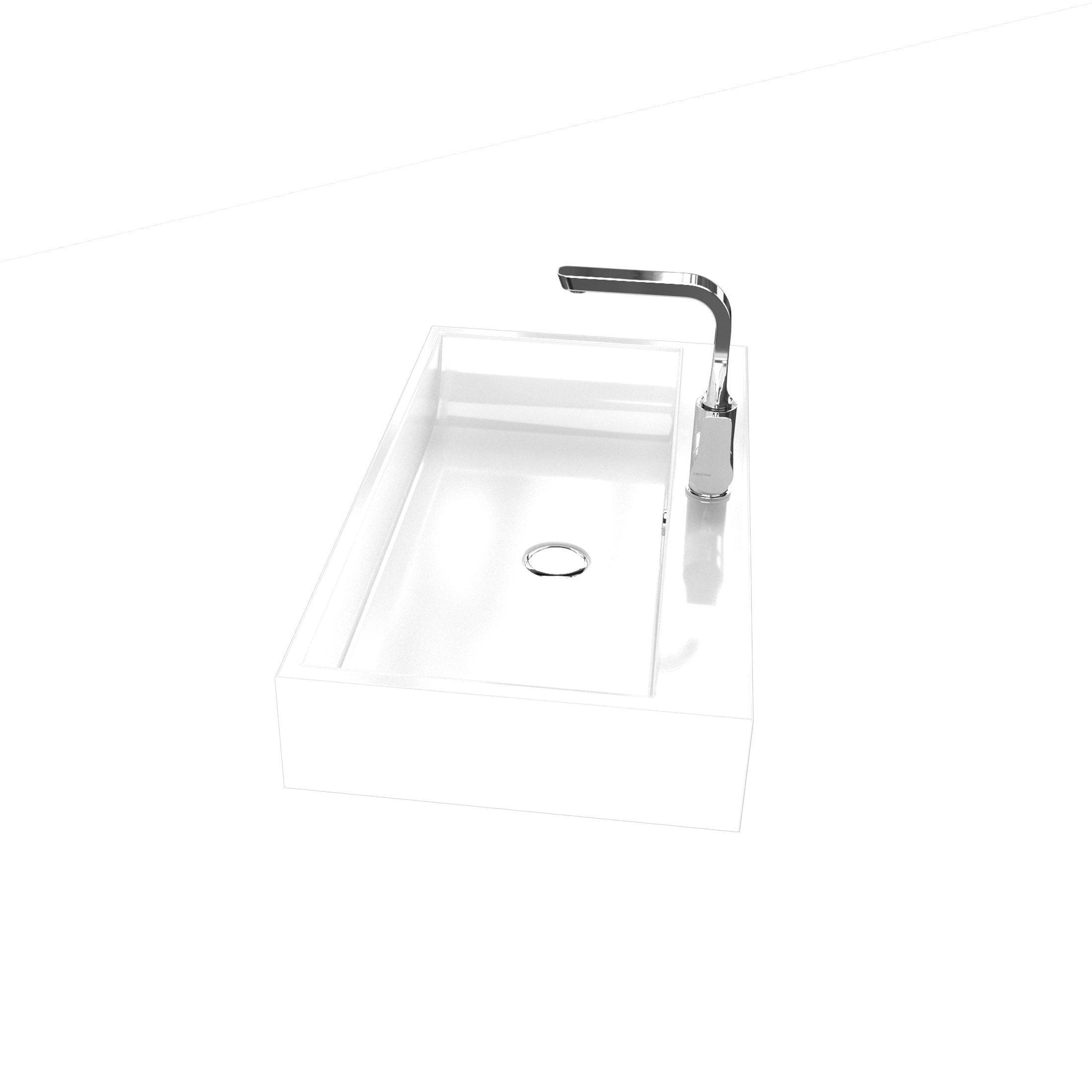 Varna Washbasin Sink with Tap Cristina Rubinetterie  3D model_10