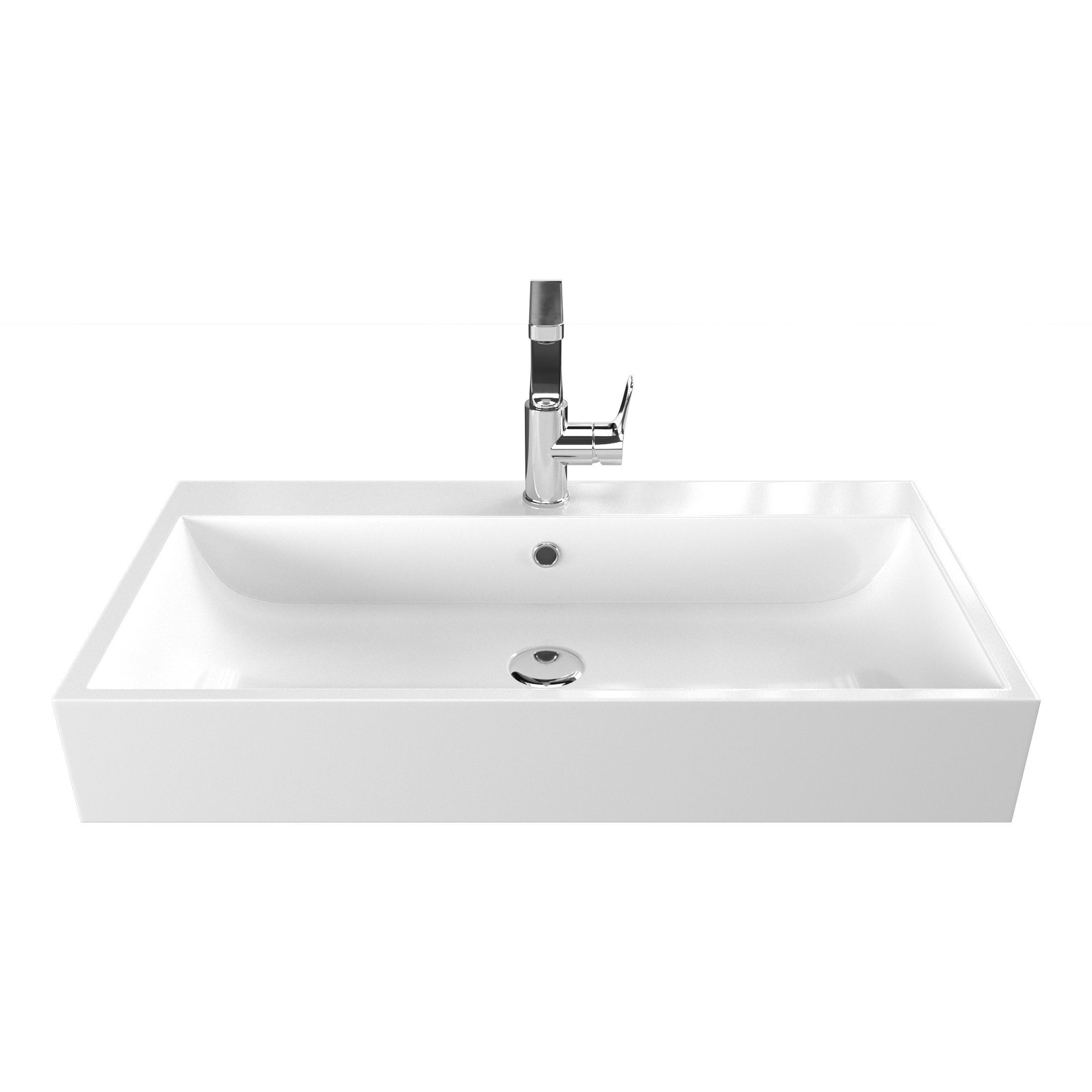 Varna Washbasin Sink with Tap Cristina Rubinetterie  3D model_2