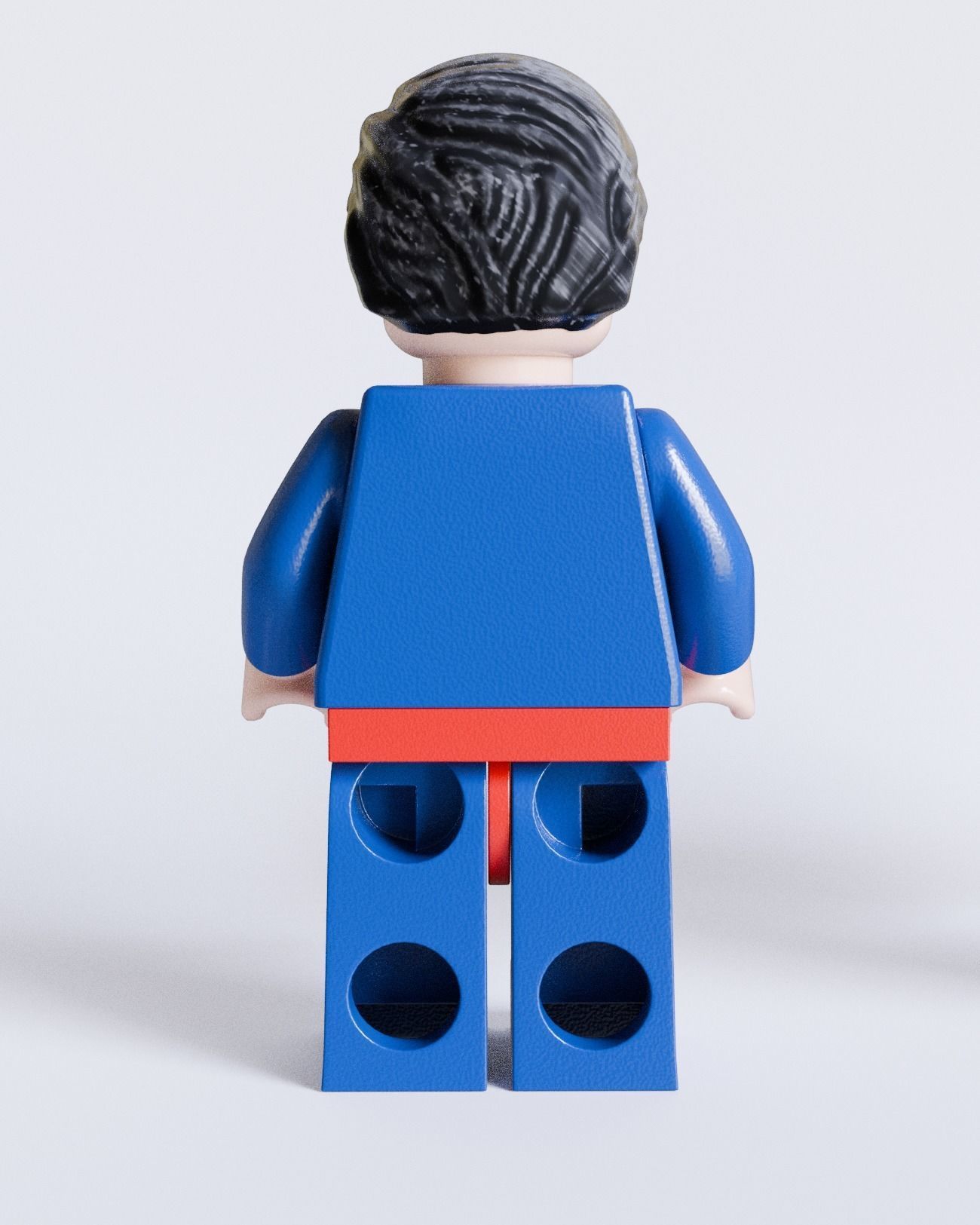Lego Superman Rigged and Still 3D model_4