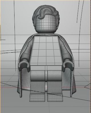 Lego Superman Rigged and Still 3D model_8