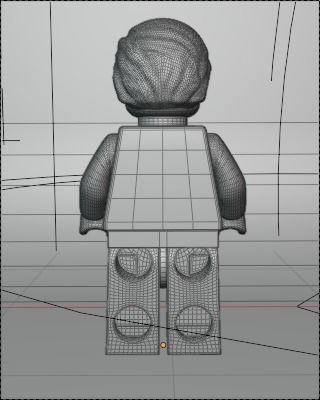 Lego Superman Rigged and Still 3D model_11
