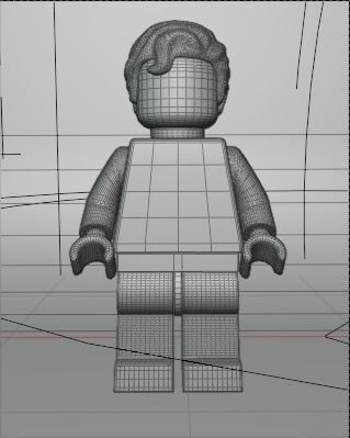 Lego Superman Rigged and Still 3D model_9