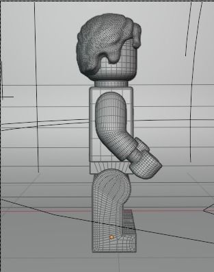 Lego Superman Rigged and Still 3D model_12