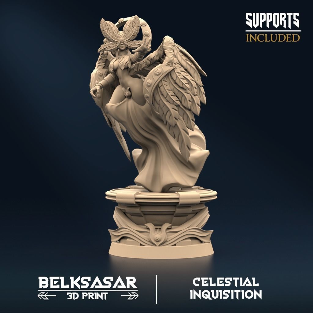 Inquisition Jury Set x4 Normal and Nude 3D print model_6