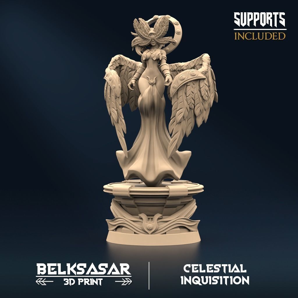 Inquisition Jury Set x4 Normal and Nude 3D print model_8