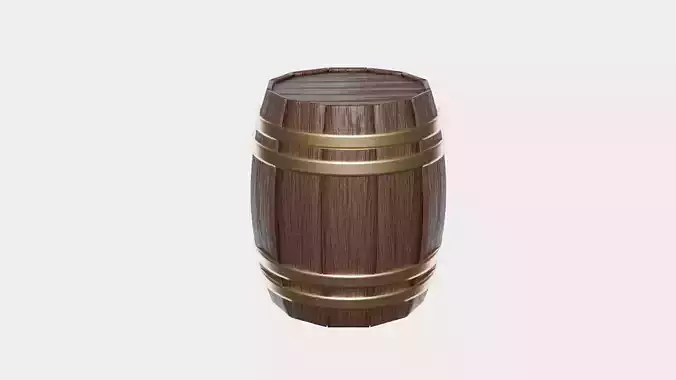 BARREL low-poly 3D model