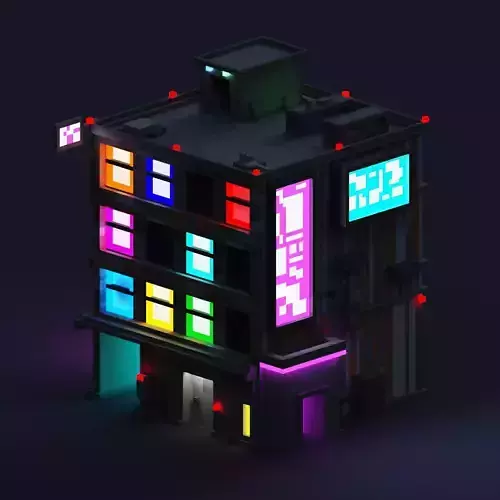 SI-Fi Building Voxelart