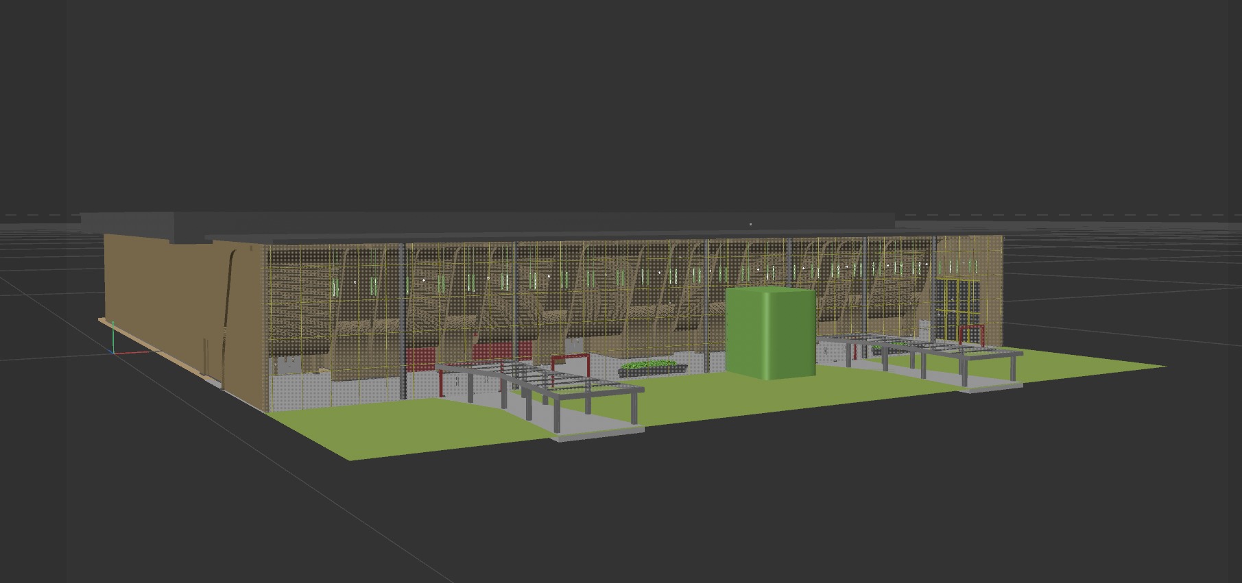 Convention Center Building 3D model_9