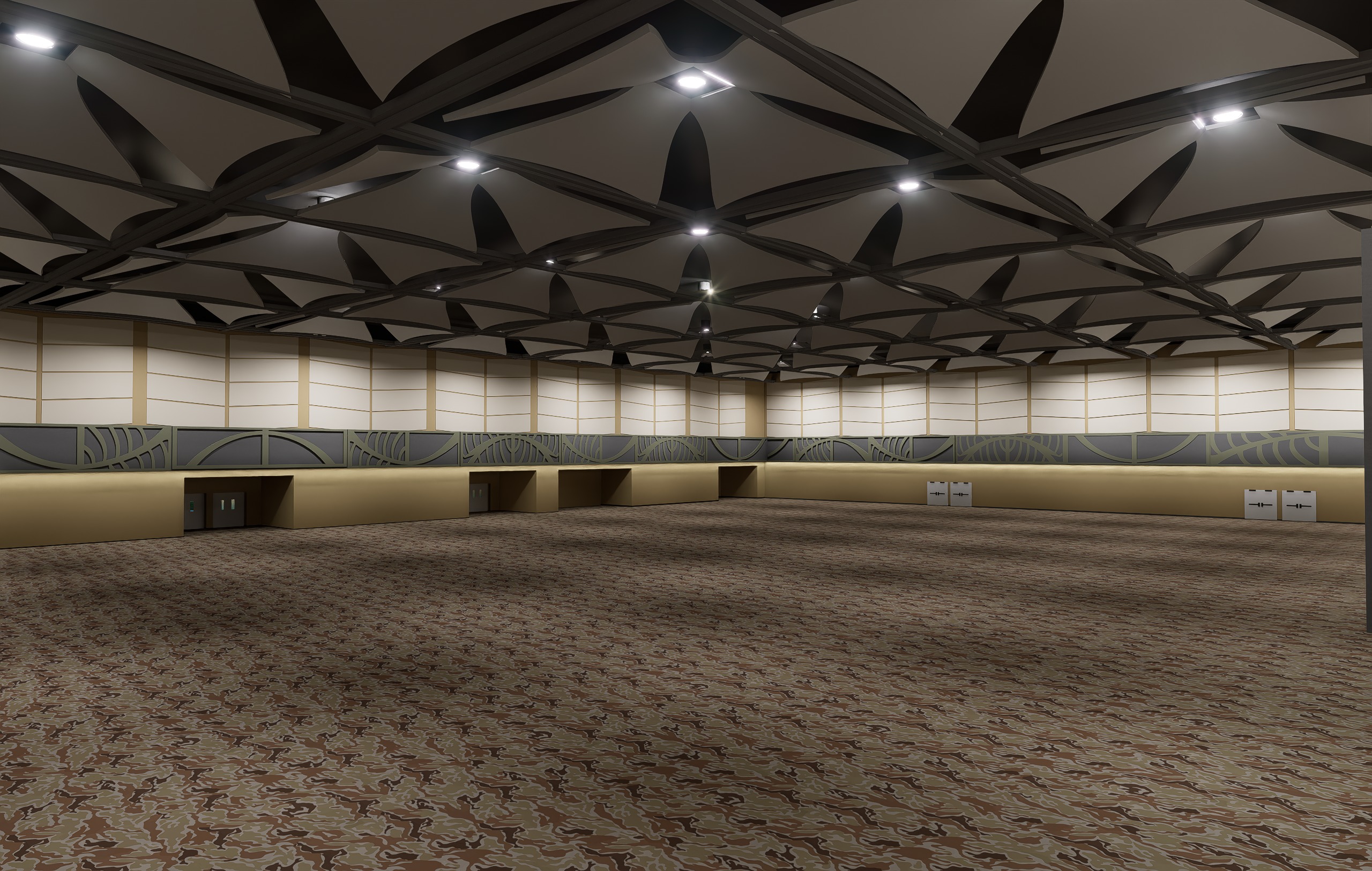 Convention Center Building 3D model_7