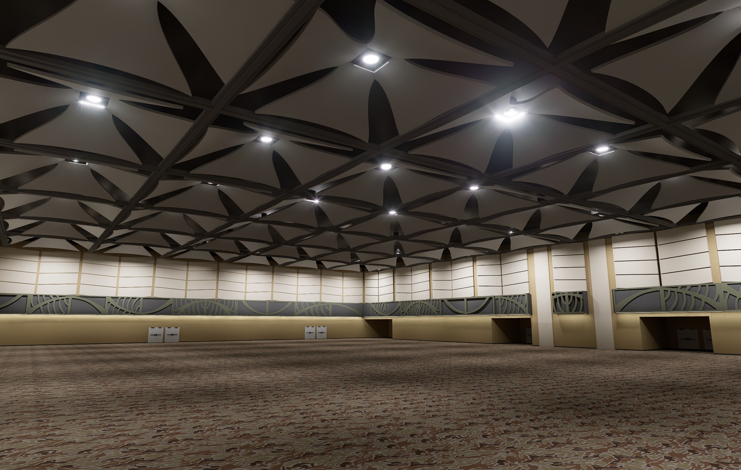 Convention Center Building 3D model_8