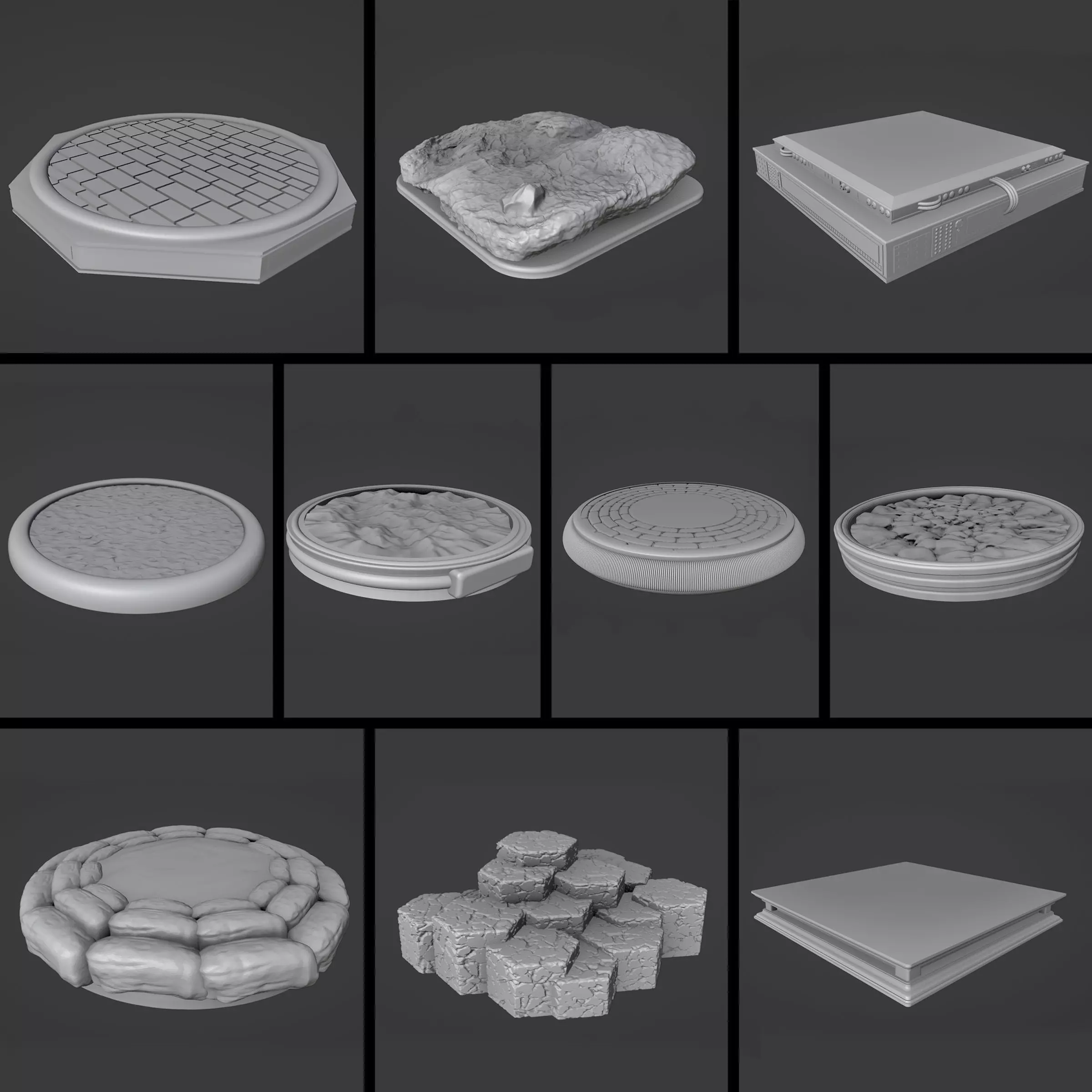 3d Printing Bases Pack Vol 1 3D print model_0