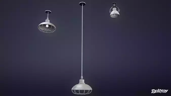 LIGHTING - Light Outdoor Industrial Set 01 - LOW POLY AND NANITE