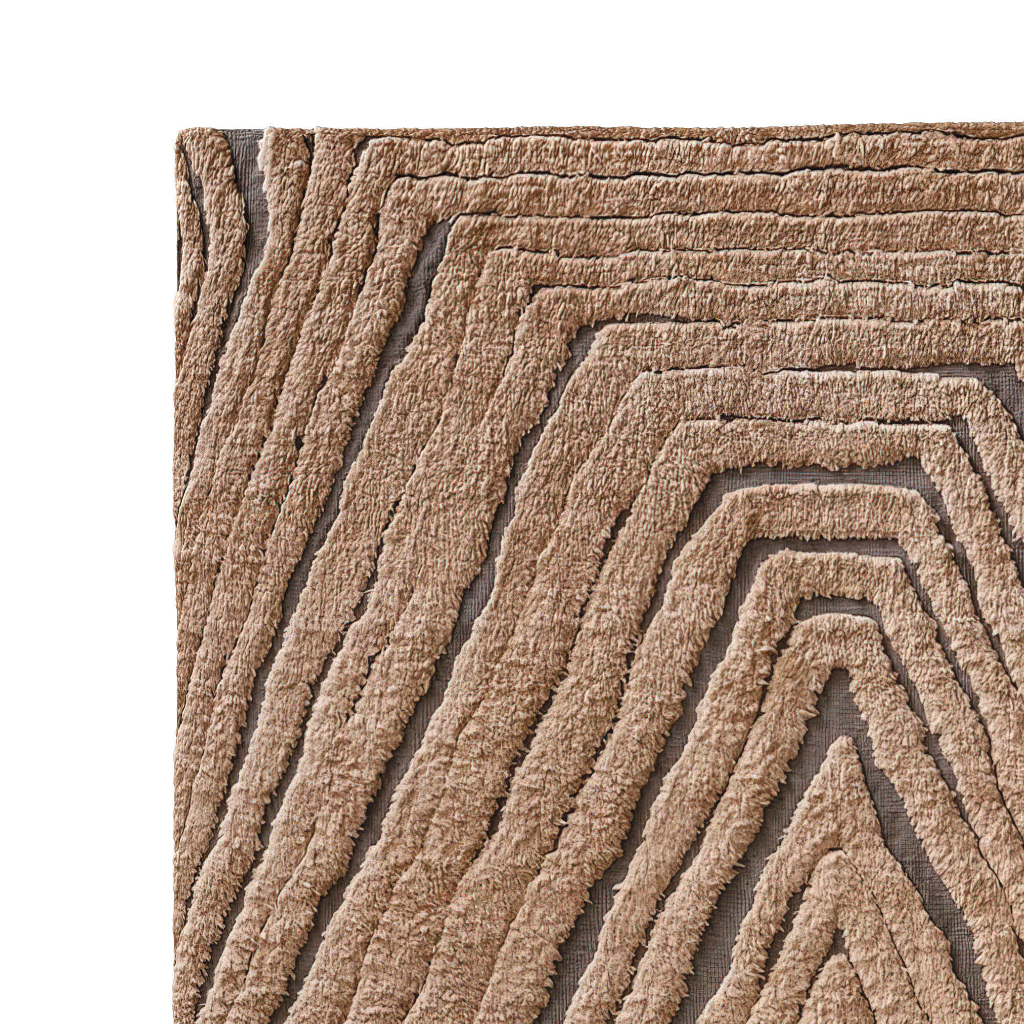 TARIFA WOOL RUG Burnt Caramel 3D model_4