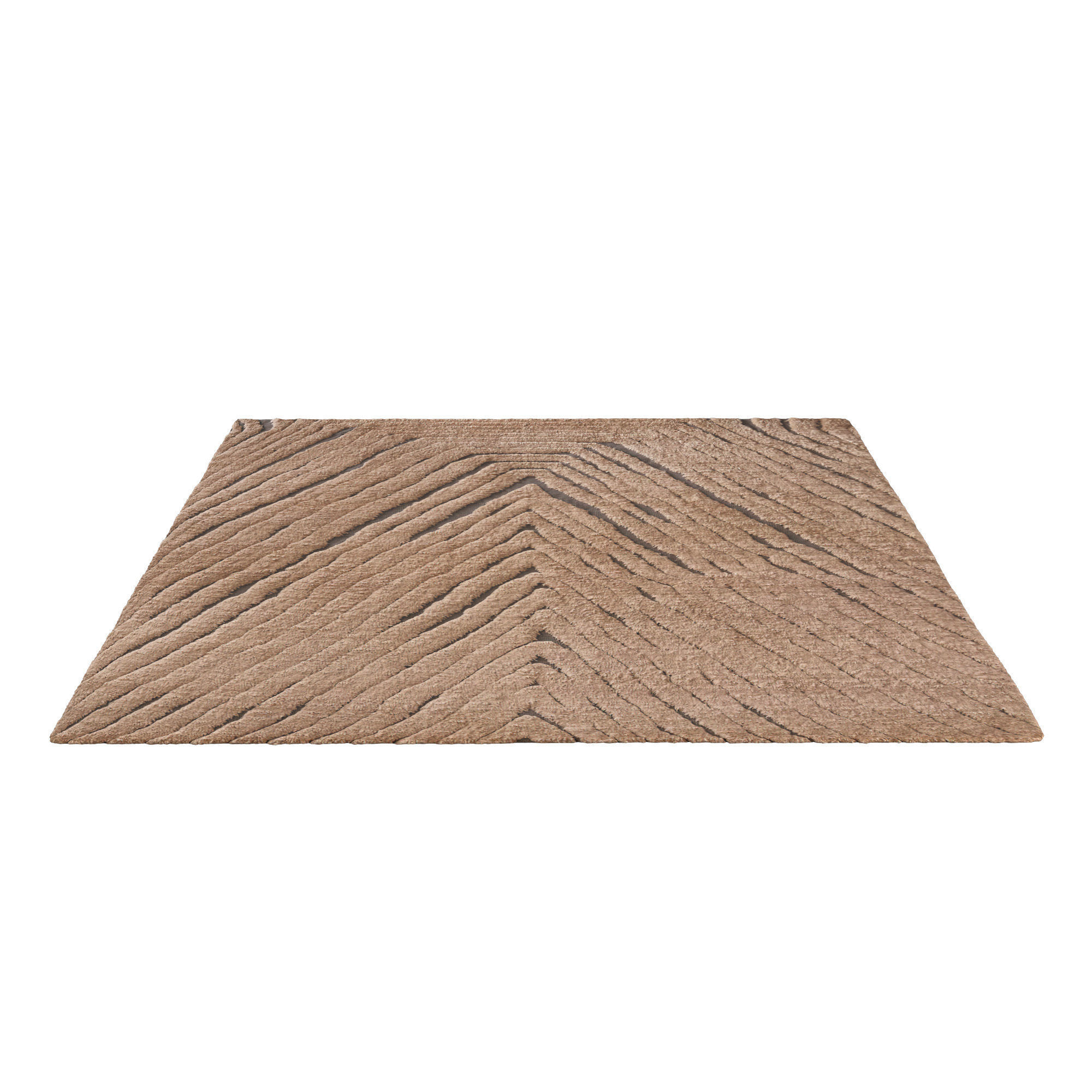 TARIFA WOOL RUG Burnt Caramel 3D model_2