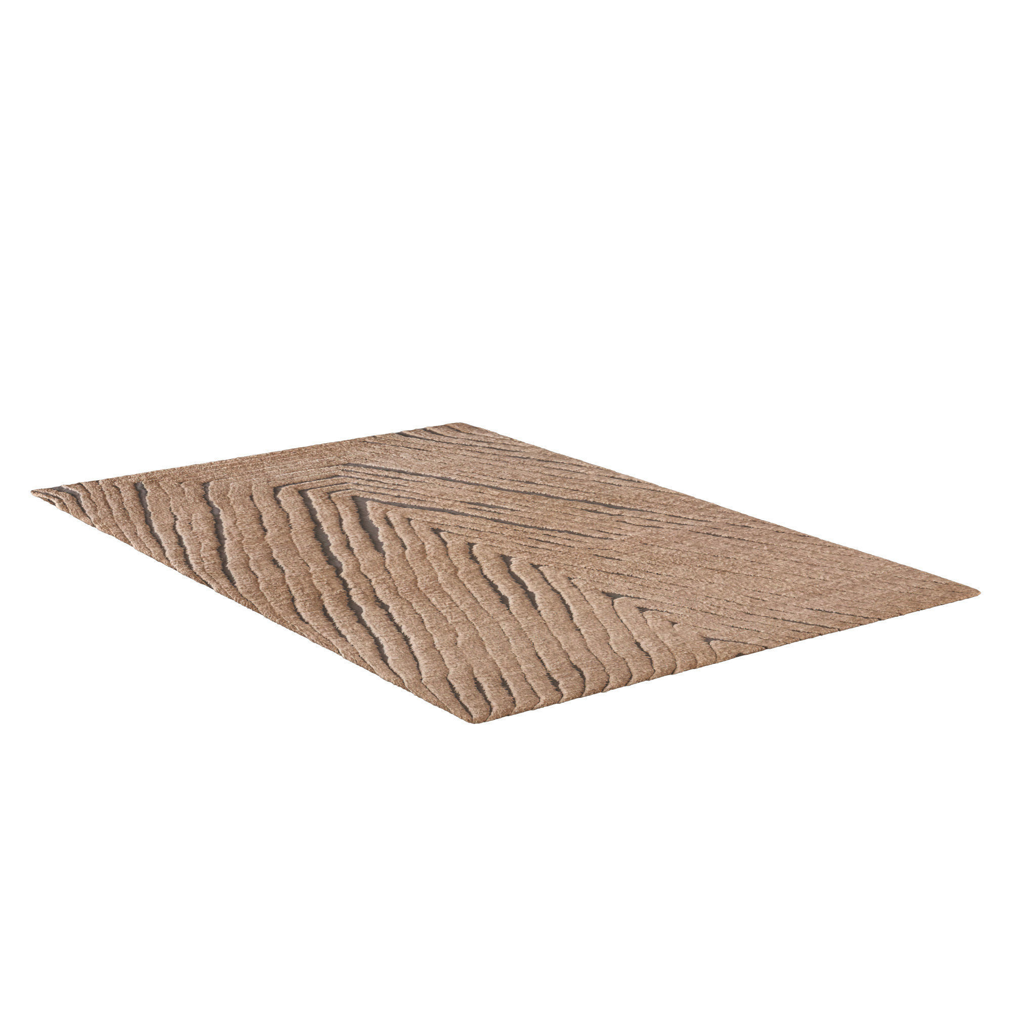 TARIFA WOOL RUG Burnt Caramel 3D model_1