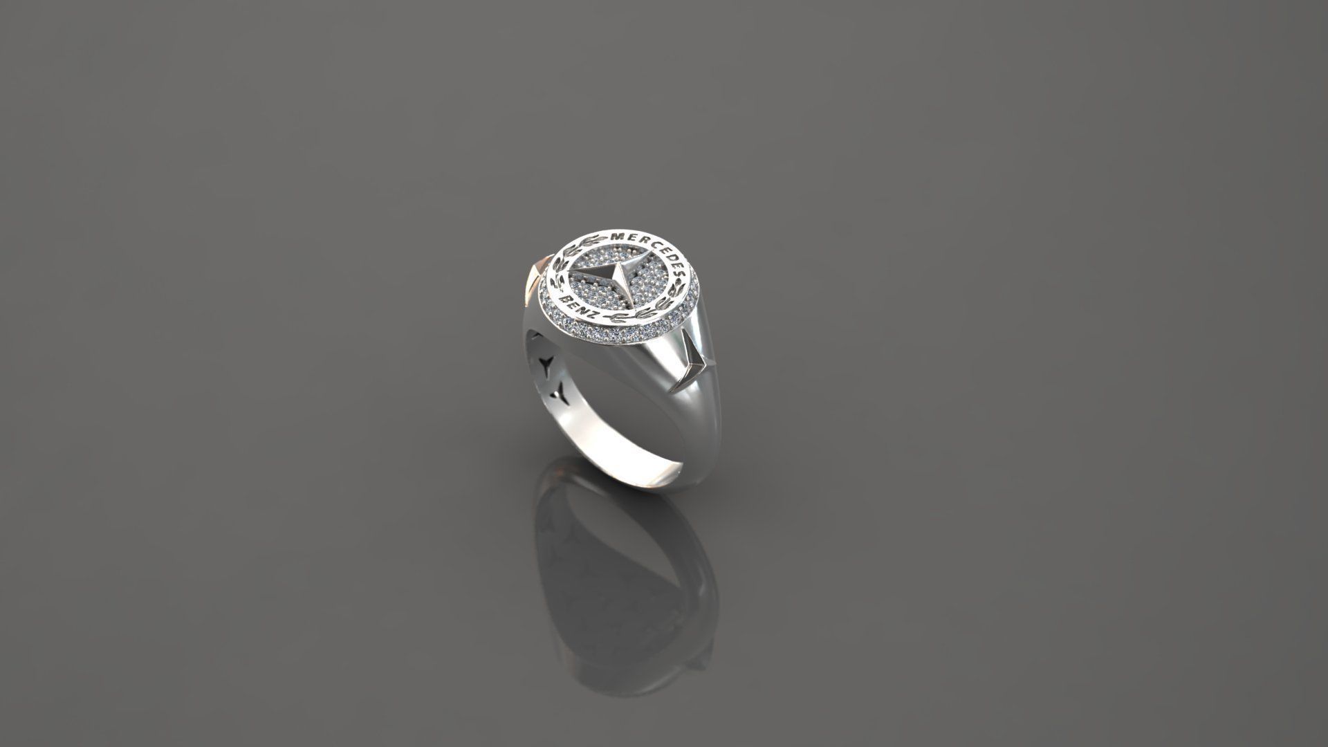 Mercedes Ring 3D print model_5