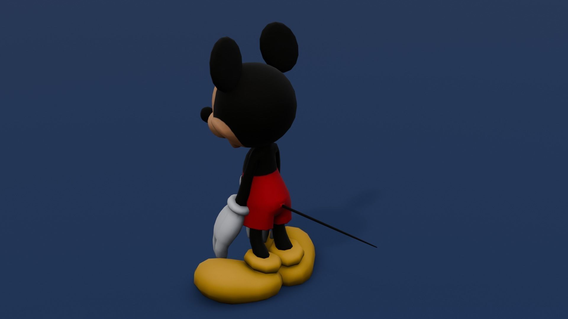 Animated Rigged Mickey Mouse  Low-poly 3D model_6