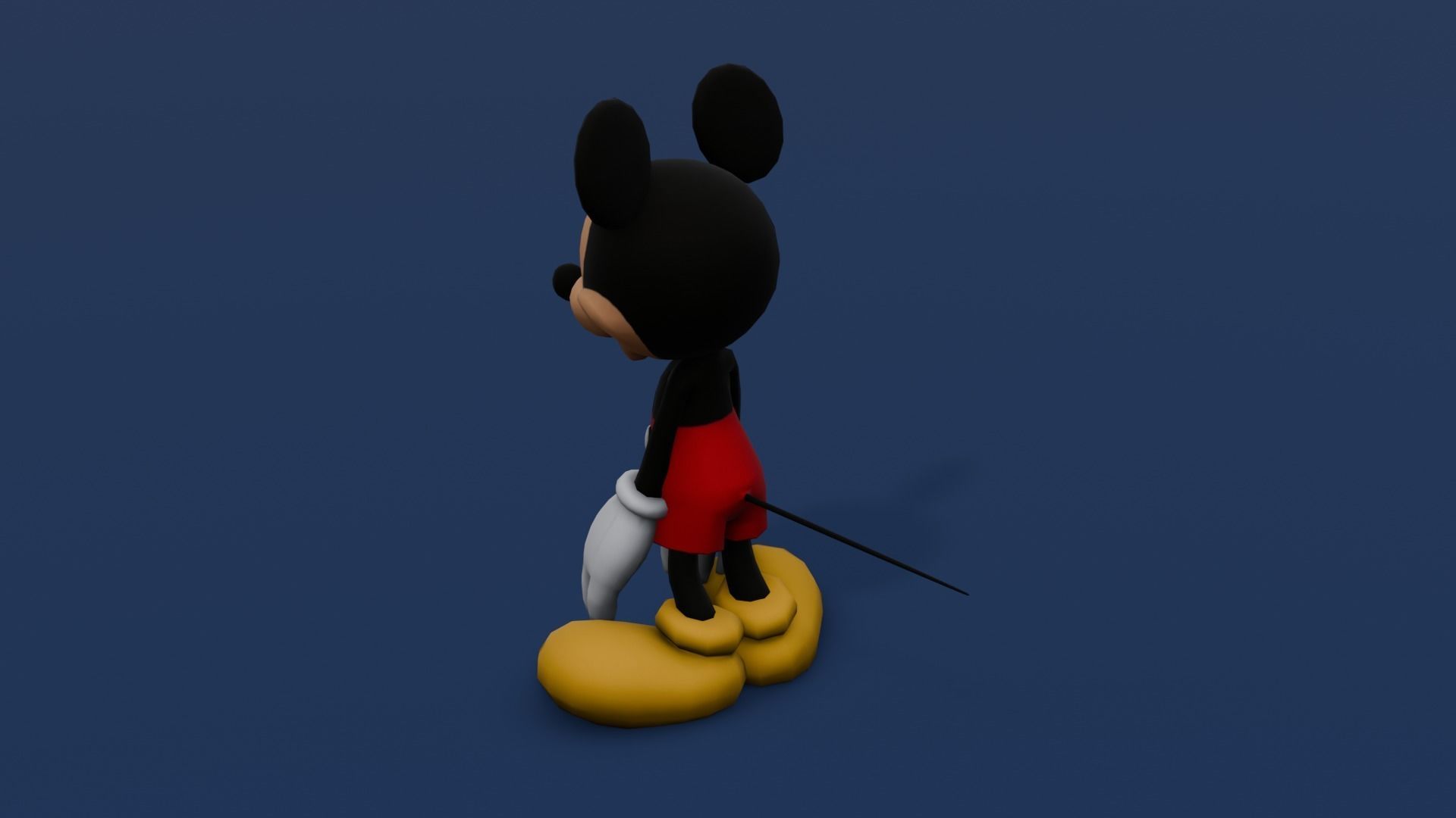 Animated Rigged Mickey Mouse  Low-poly 3D model_4
