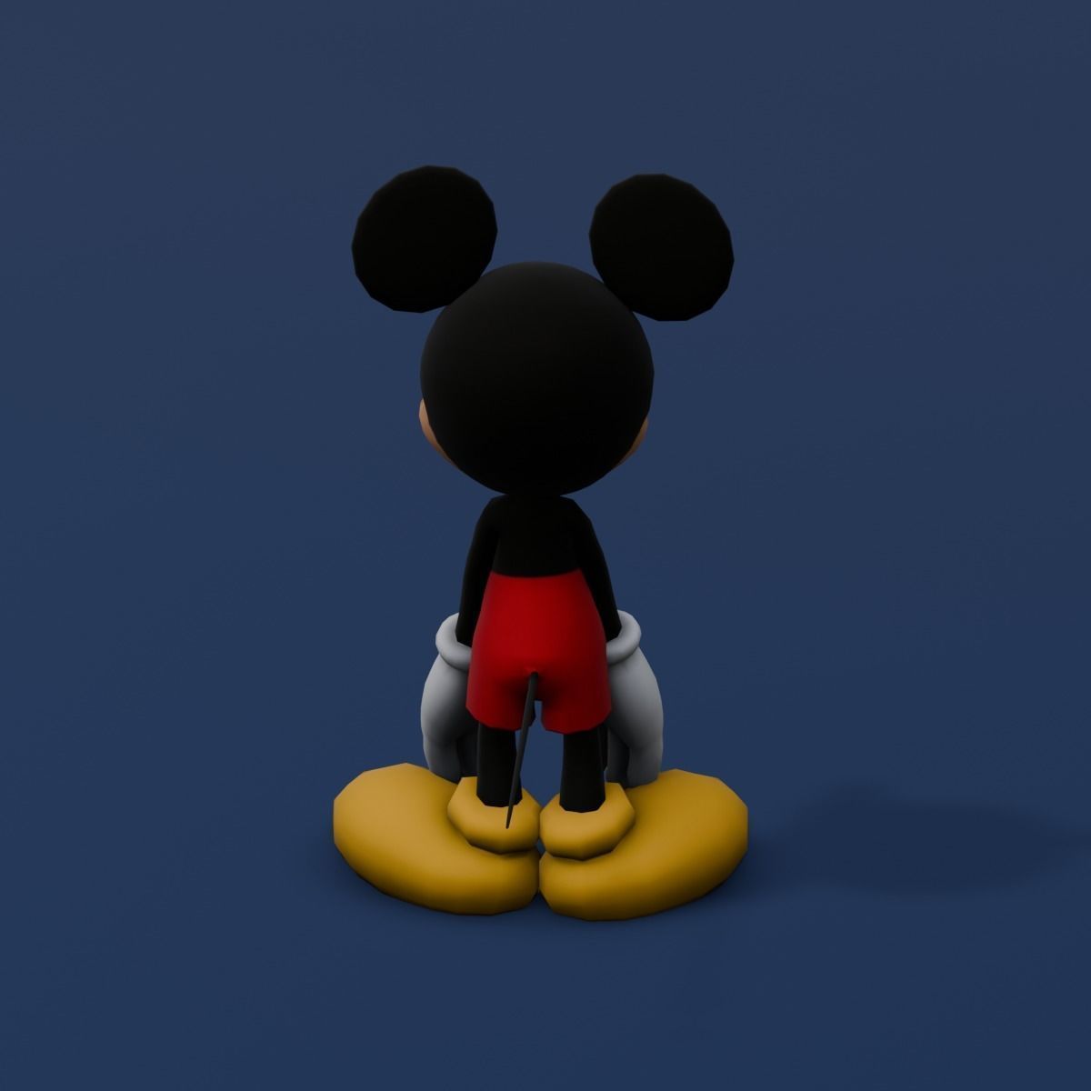 Animated Rigged Mickey Mouse  Low-poly 3D model_10