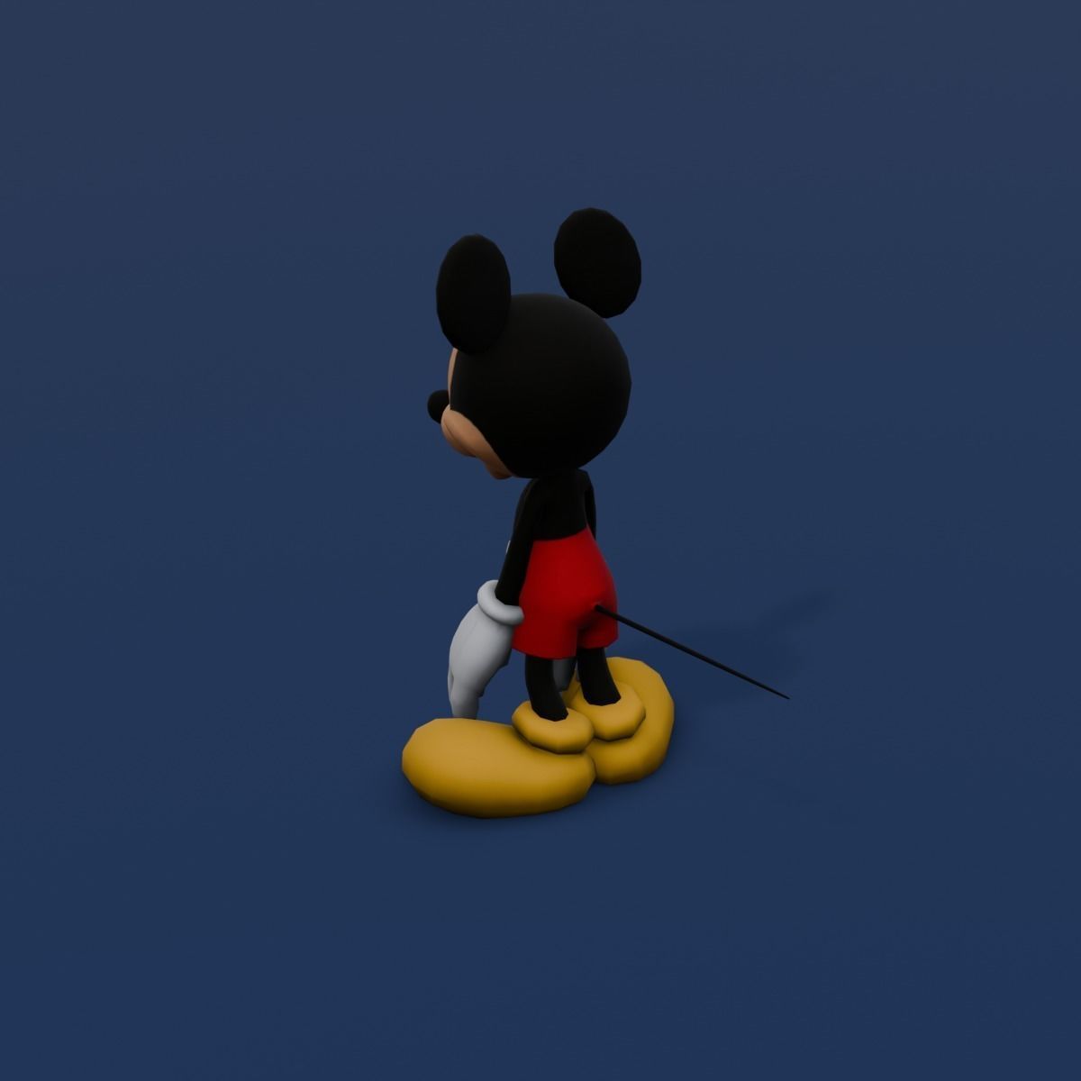 Animated Rigged Mickey Mouse  Low-poly 3D model_11