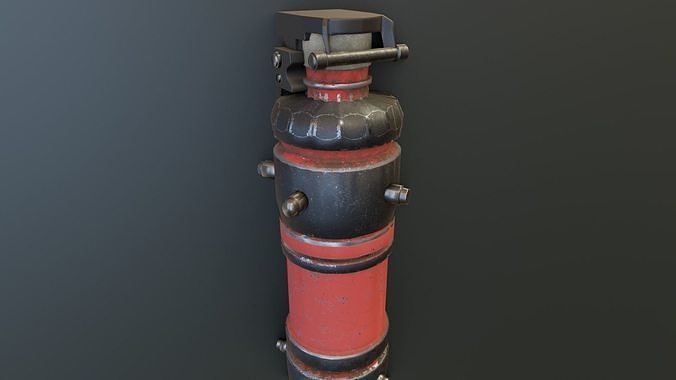  3D smoke grenade model 3D model