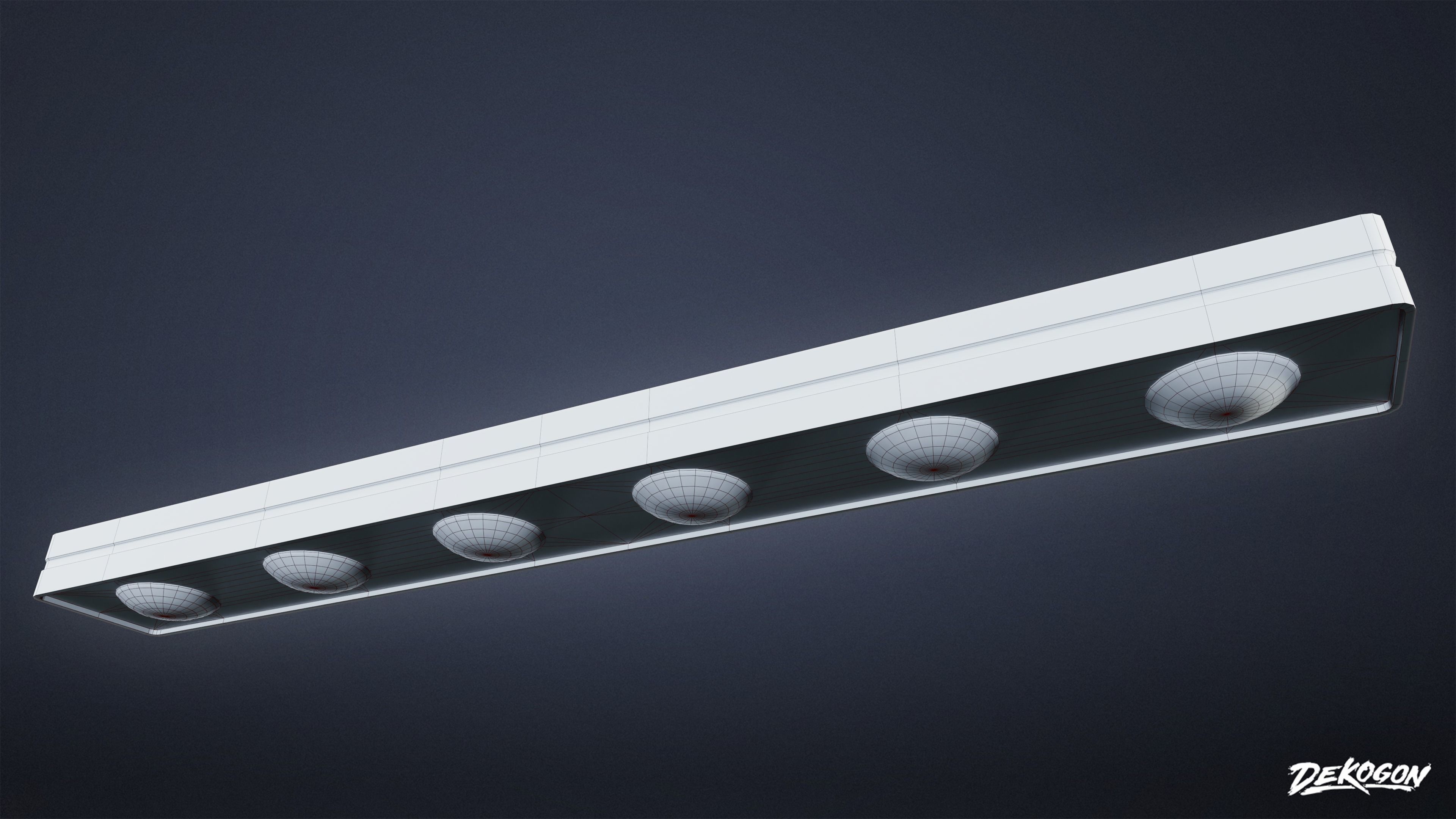 LIGHTING - Light Set Bathroom 01 - LOW POLY AND NANITE Low-poly 3D model_29