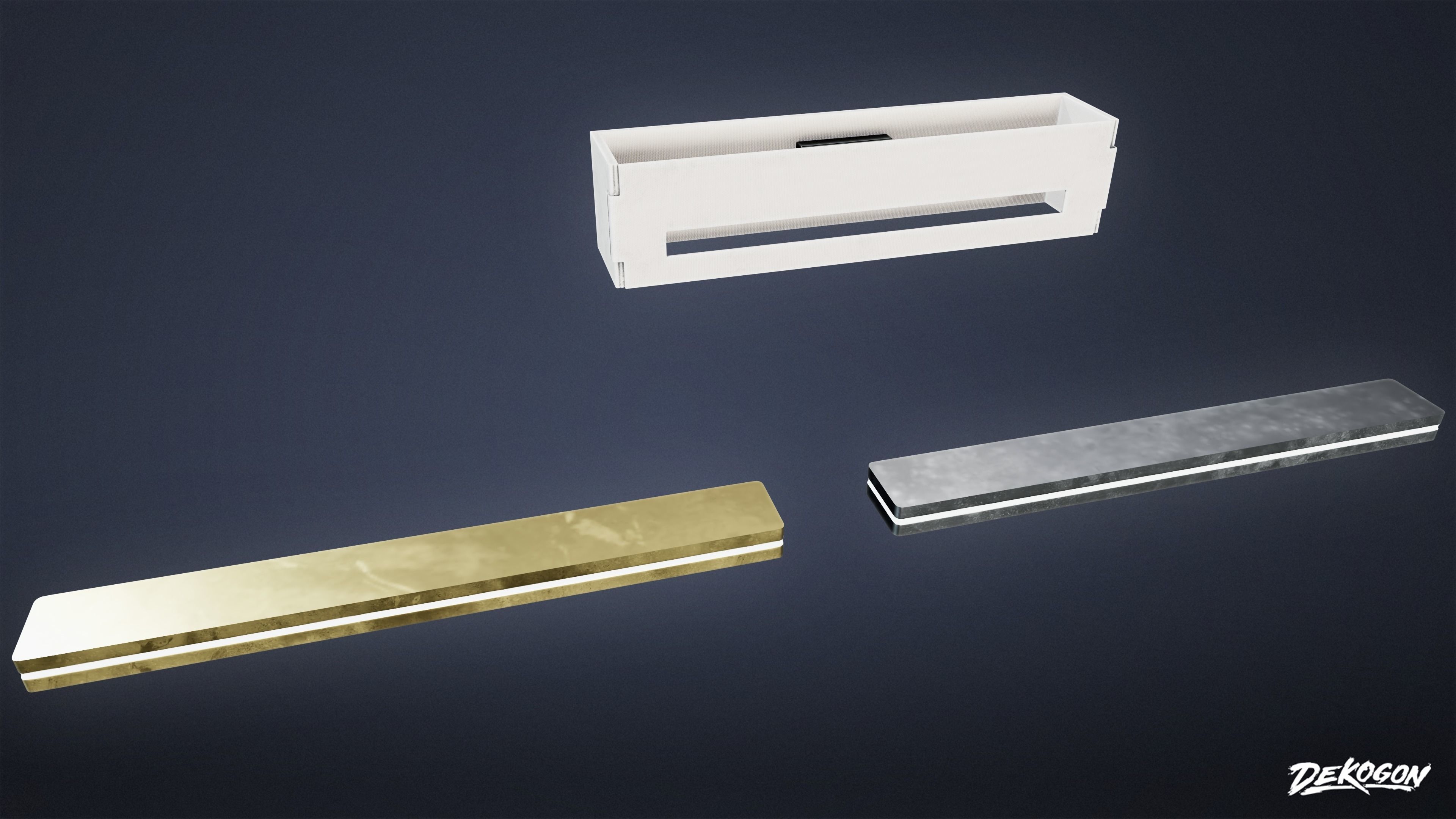 LIGHTING - Light Set Bathroom 01 - LOW POLY AND NANITE Low-poly 3D model_2