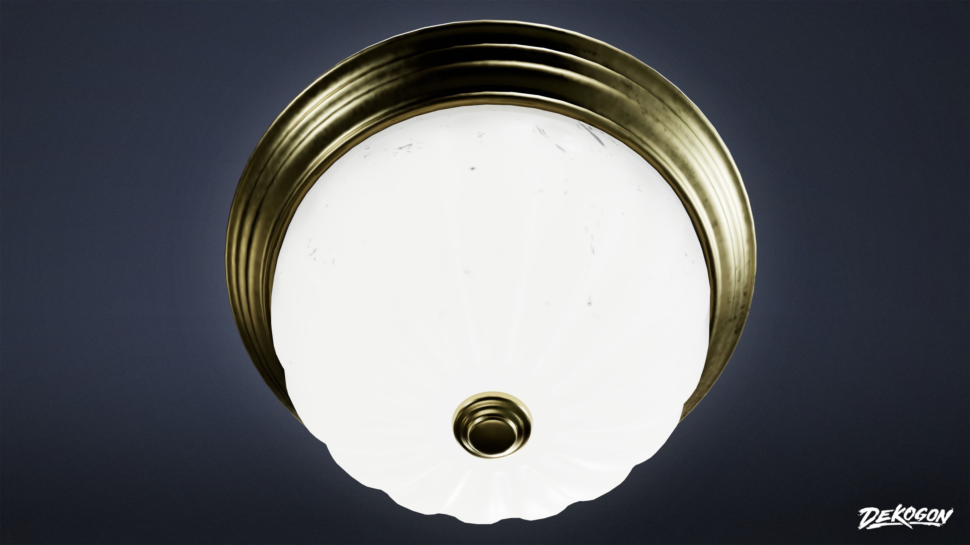 LIGHTING - Light Set Bathroom 01 - LOW POLY AND NANITE Low-poly 3D model_18