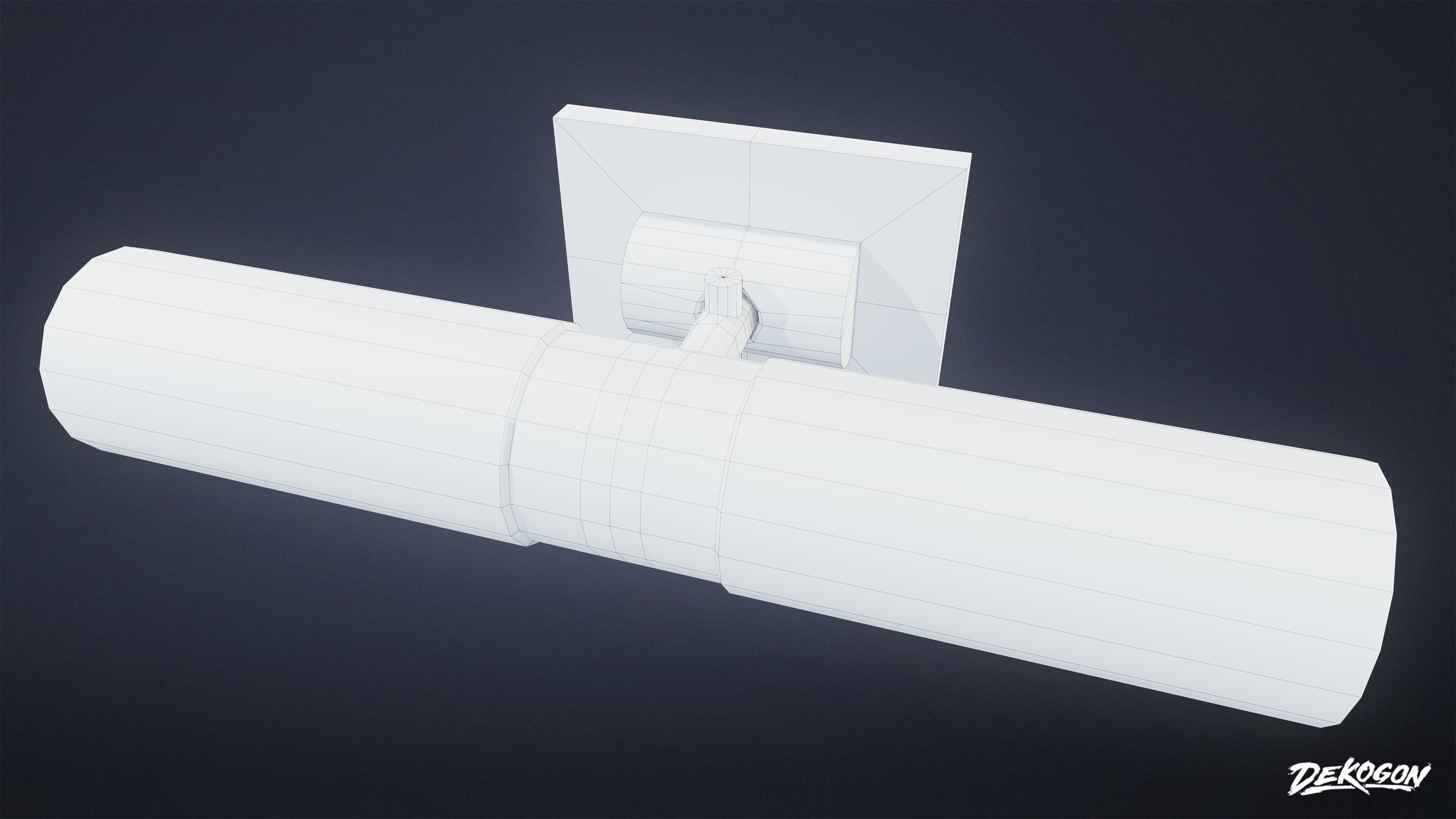 LIGHTING - Light Set Bathroom 01 - LOW POLY AND NANITE Low-poly 3D model_32