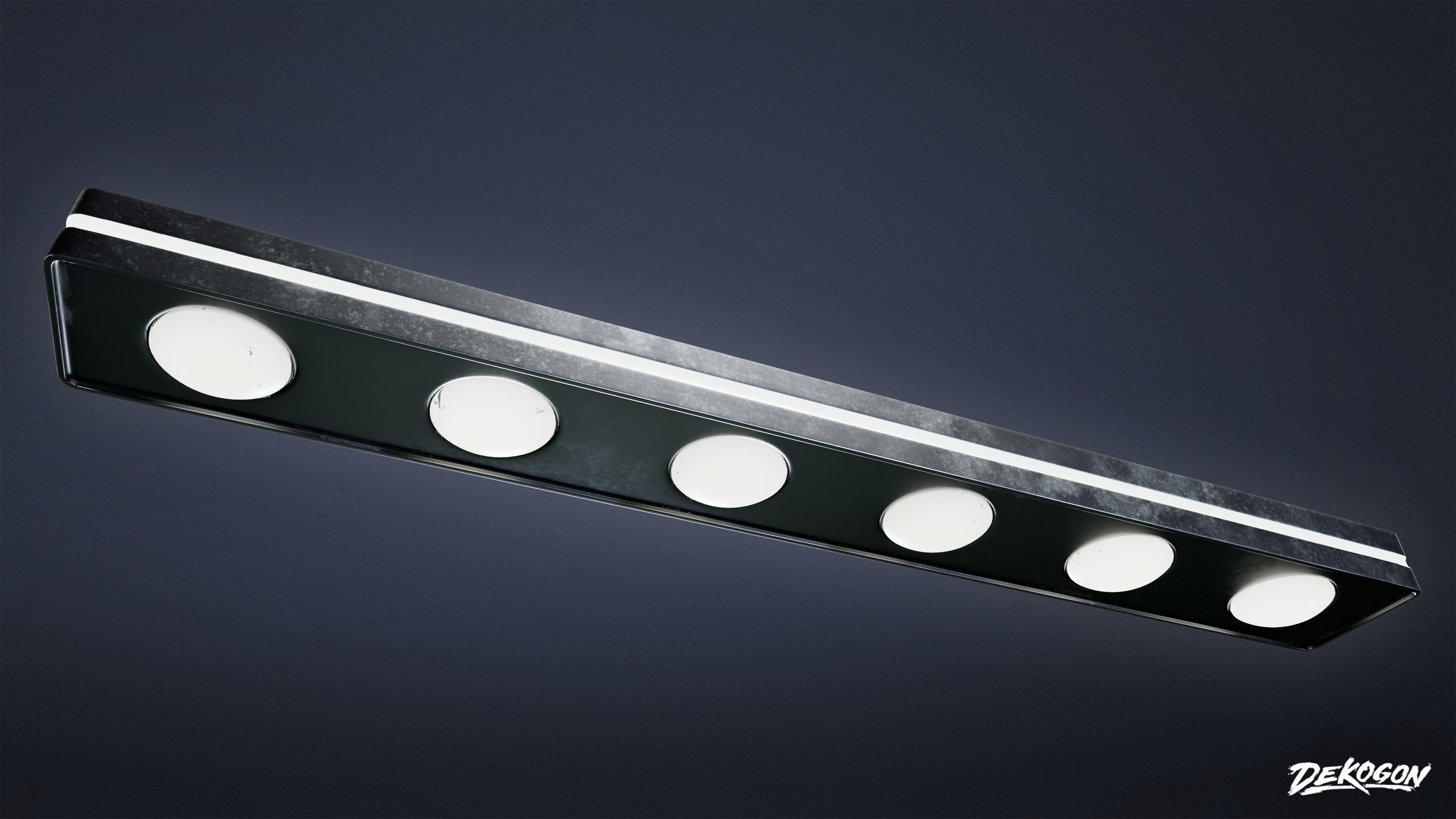 LIGHTING - Light Set Bathroom 01 - LOW POLY AND NANITE Low-poly 3D model_4