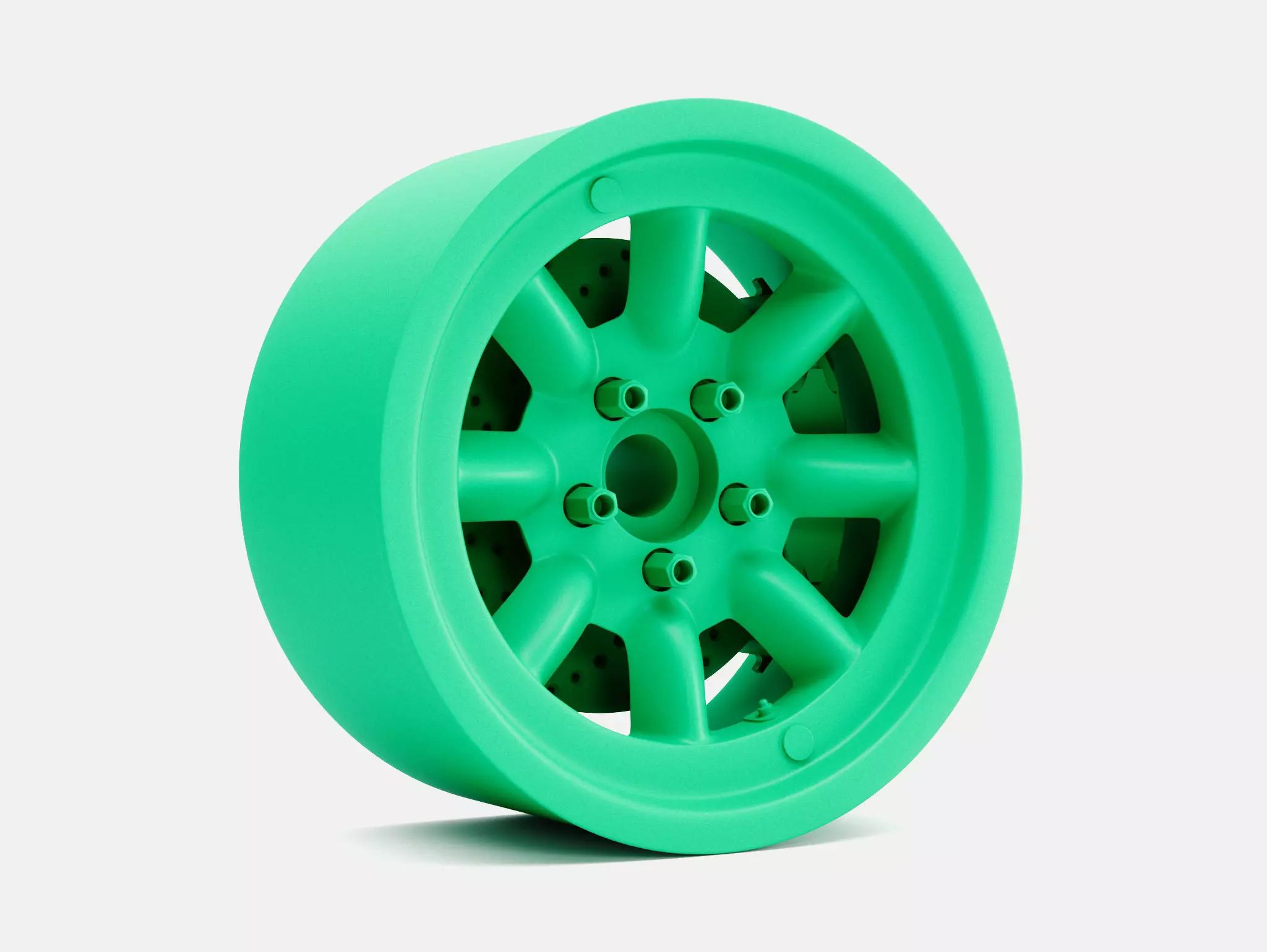 15x8 Minilite Wheel and Brake 3D print model_1