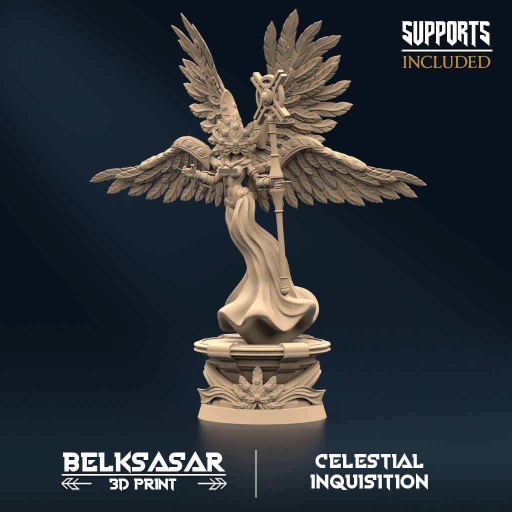 Inquisition Jurist Set x3 Nude 3D print model_3