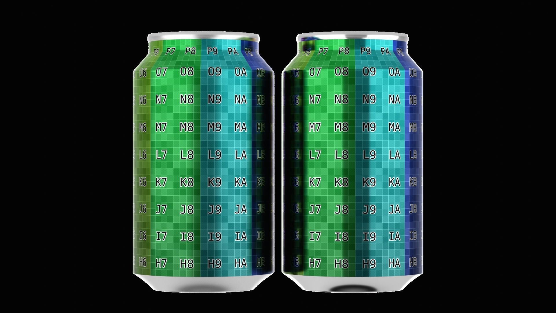 355 ml Standard Beverage Can - Matte and Glossy materials Low-poly 3D model_2