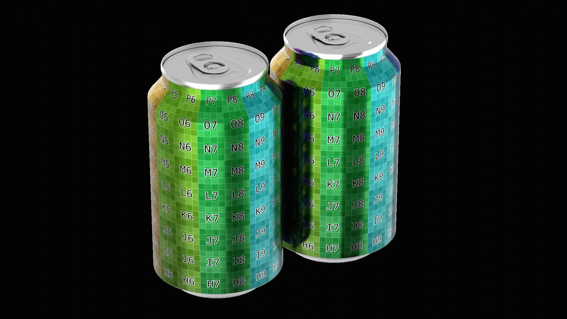 355 ml Standard Beverage Can - Matte and Glossy materials Low-poly 3D model_10