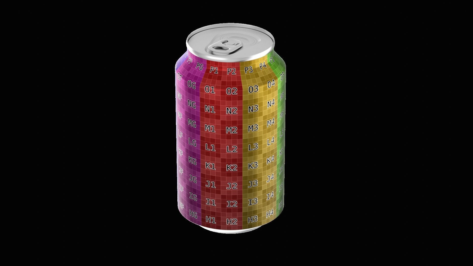 355 ml Standard Beverage Can - Matte and Glossy materials Low-poly 3D model_22