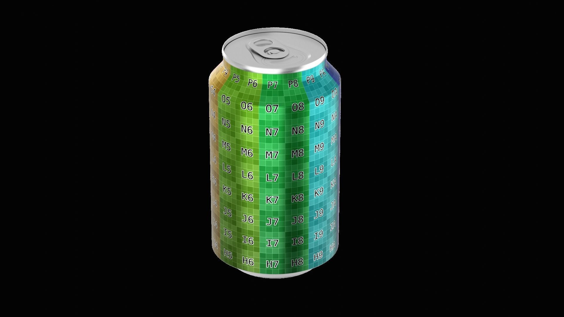 355 ml Standard Beverage Can - Matte and Glossy materials Low-poly 3D model_20