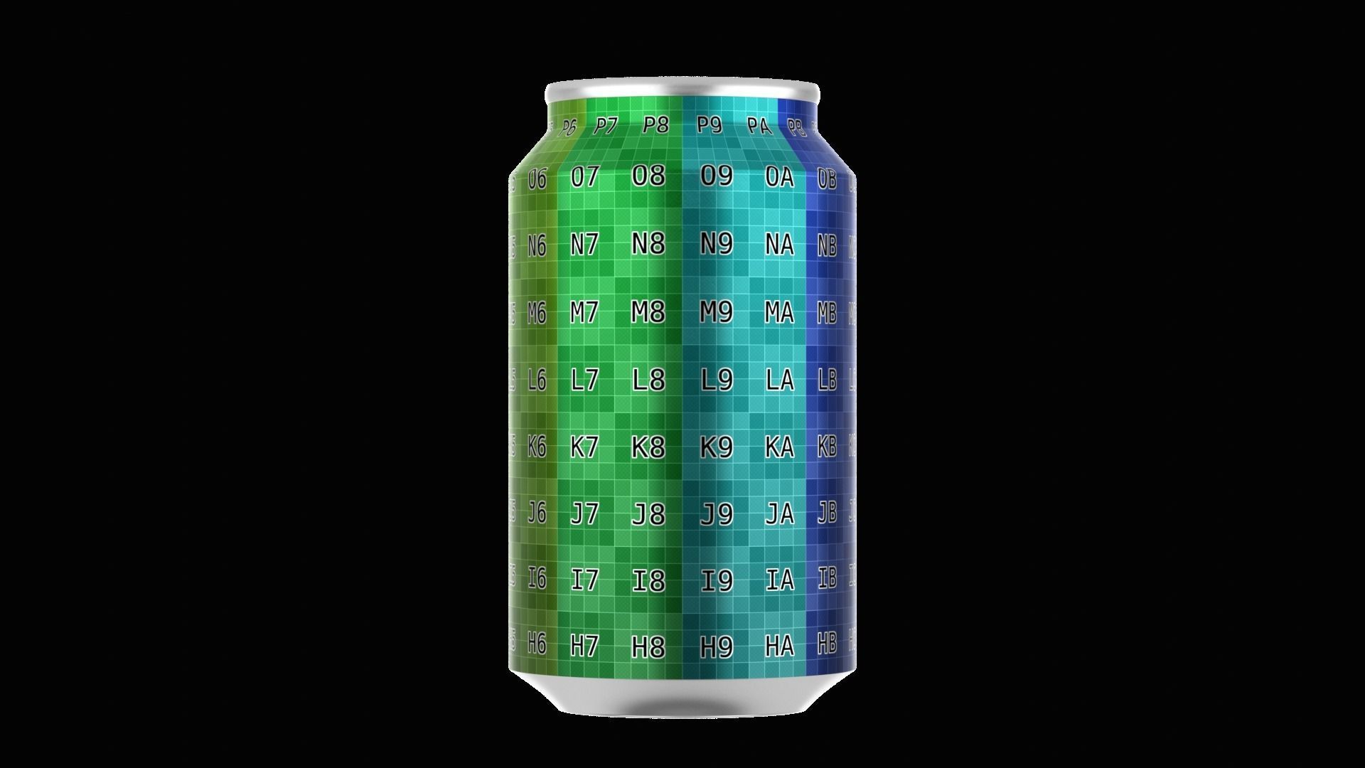 355 ml Standard Beverage Can - Matte and Glossy materials Low-poly 3D model_14