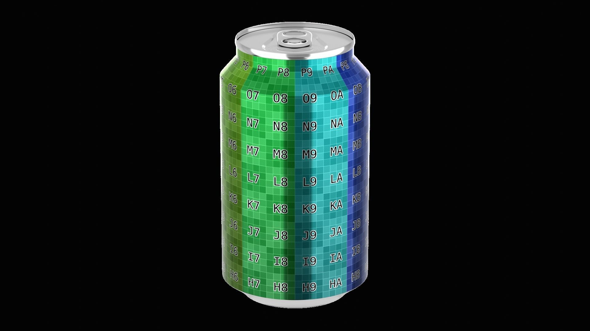 355 ml Standard Beverage Can - Matte and Glossy materials Low-poly 3D model_27