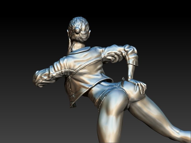 Woman Statue Sexy Pose Sculpture Ready for 3D print 3D print model_3