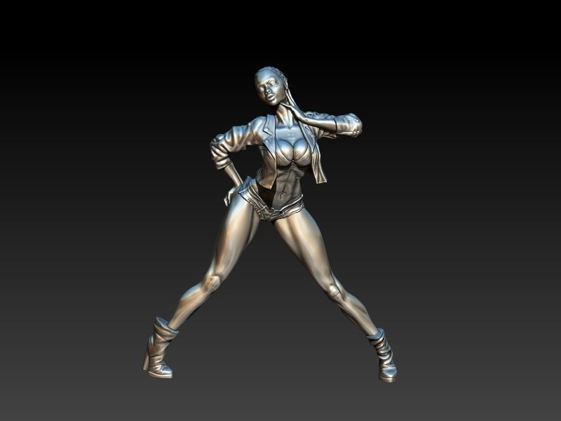 Woman Statue Sexy Pose Sculpture Ready for 3D print 3D print model_16