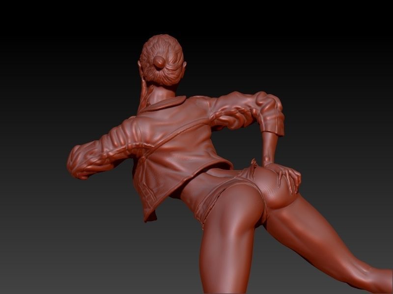 Woman Statue Sexy Pose Sculpture Ready for 3D print 3D print model_5