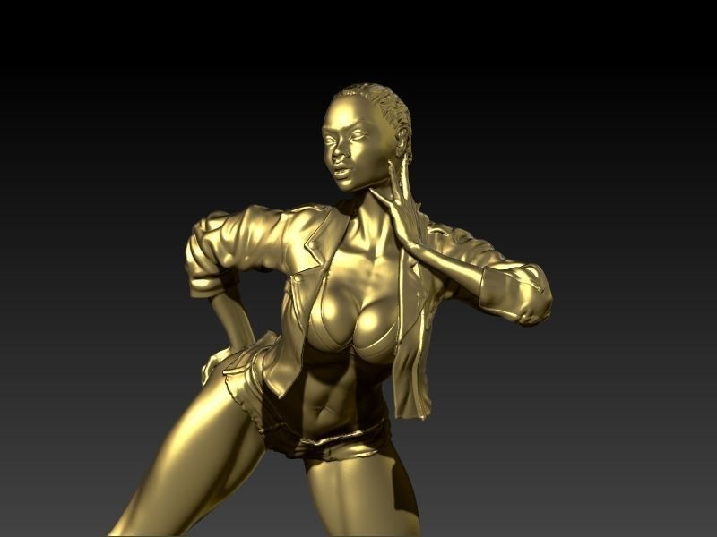 Woman Statue Sexy Pose Sculpture Ready for 3D print 3D print model_4