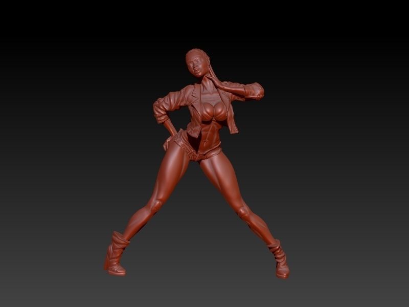 Woman Statue Sexy Pose Sculpture Ready for 3D print 3D print model_7