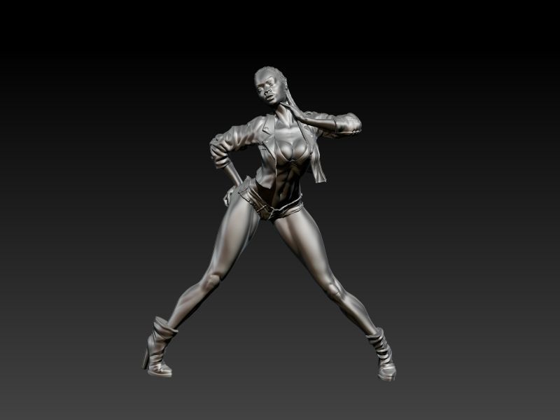 Woman Statue Sexy Pose Sculpture Ready for 3D print 3D print model_8