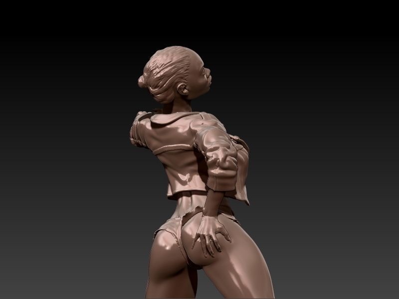 Woman Statue Sexy Pose Sculpture Ready for 3D print 3D print model_13